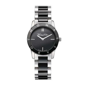 Thomas Sabo Women’s Black and Silver Stainless Steal Band Wrist Watch